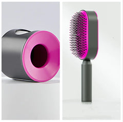 Push-to-clean Design Massage Comb