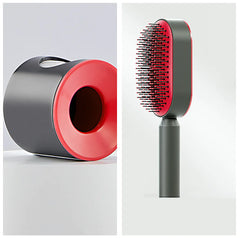 Push-to-clean Design Massage Comb