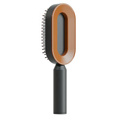 Push-to-clean Design Massage Comb