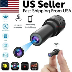 WiFi Wireless Spy 4K Mini Camera Pinhole DIY Hidden HD Screw IP DVR Nanny Cam