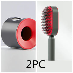 Push-to-clean Design Massage Comb