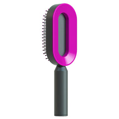 Push-to-clean Design Massage Comb